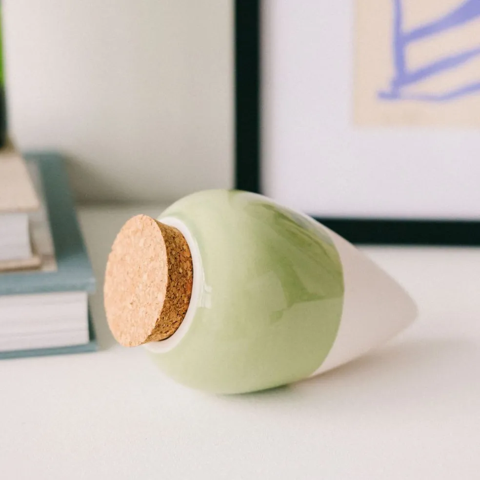 Diffuseur d'eau en argile vert 25cl - Olla