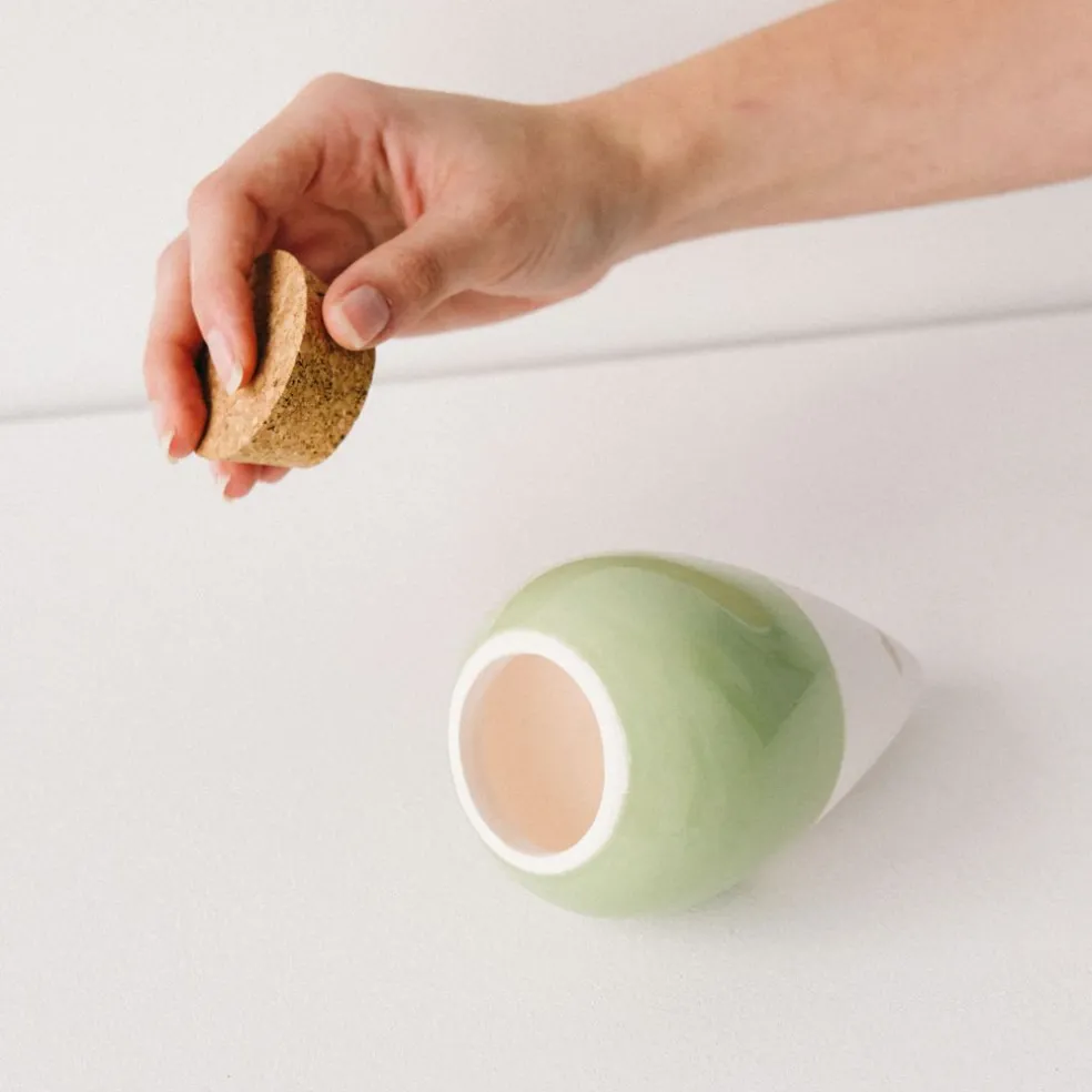 Diffuseur d'eau en argile vert 25cl - Olla