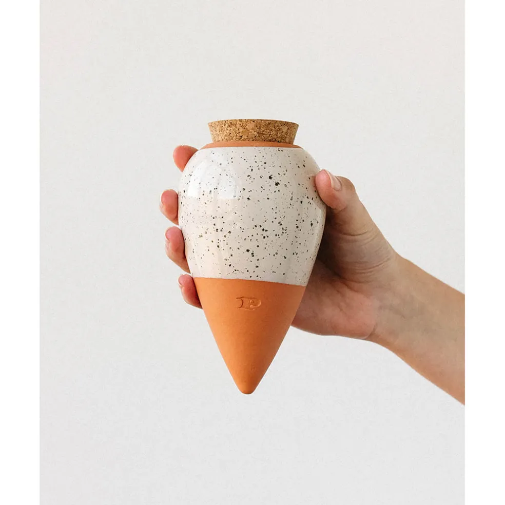 Diffuseur d'eau en argile blanc graine 25cl - Olla