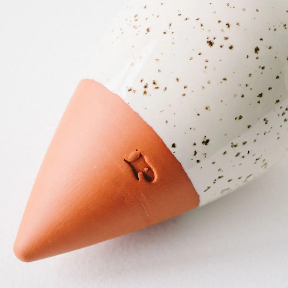 Diffuseur d'eau en argile blanc graine 25cl - Olla