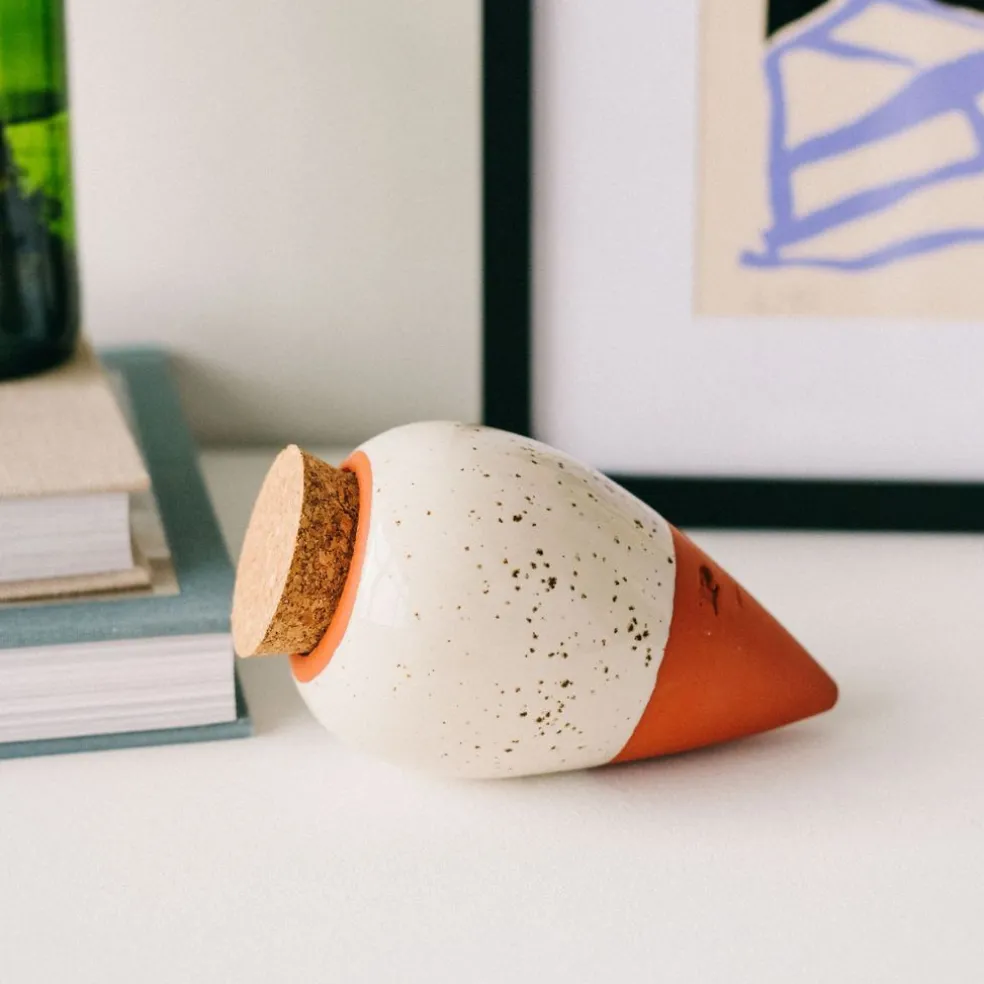 Diffuseur d'eau en argile blanc graine 25cl - Olla