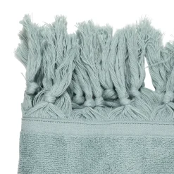 Drap de plage en coton uni jade 90x180cm - Tuitti