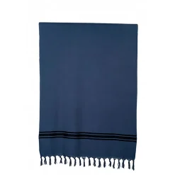 Drap de plage uni encre 90x180cm - Tuitti