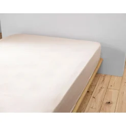 Drap housse en gaze de coton pampa 140x190cm - Gaia