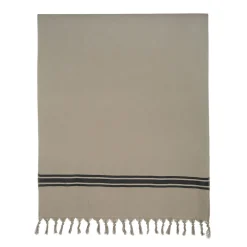 Drap plage en coton kaki 90x180cm - Tuitti