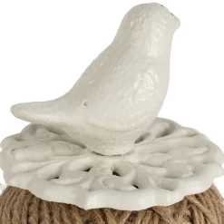 Dévidoir à ficelle en fonte blanc cassé - Fauvette