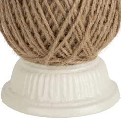 Dévidoir à ficelle en fonte blanc cassé - Fauvette