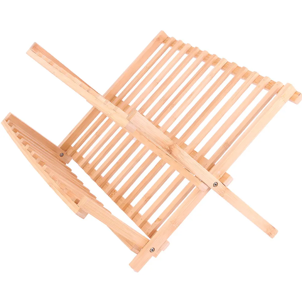 Egouttoir à vaisselle en bambou