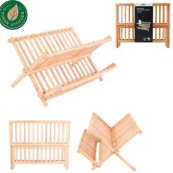 Egouttoir à vaisselle en bambou