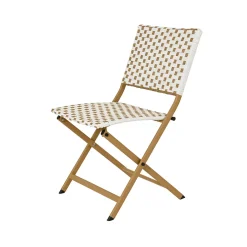 Ensemble table et chaises de jardin en résine naturelle - Bellano