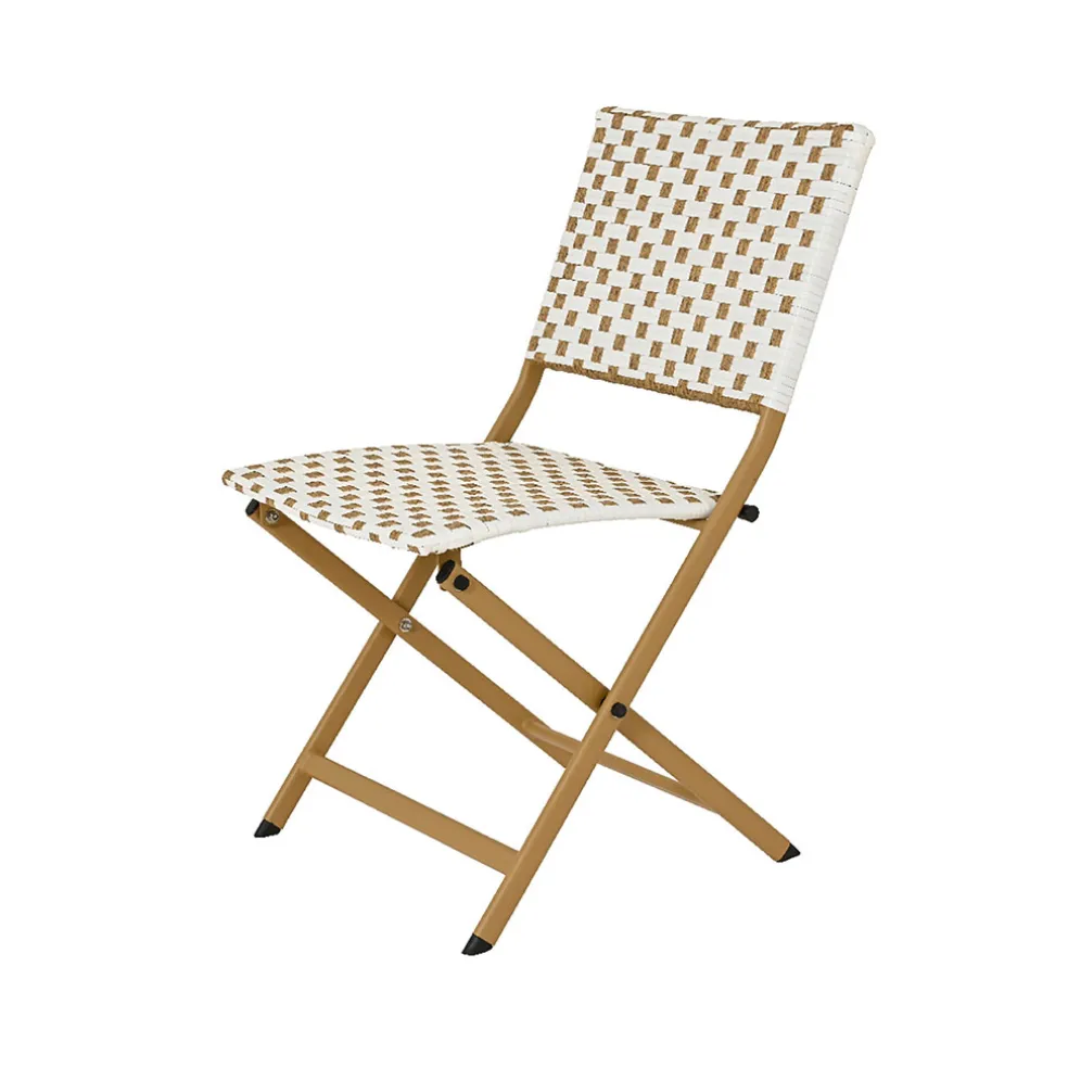 Ensemble table et chaises de jardin en résine naturelle - Bellano