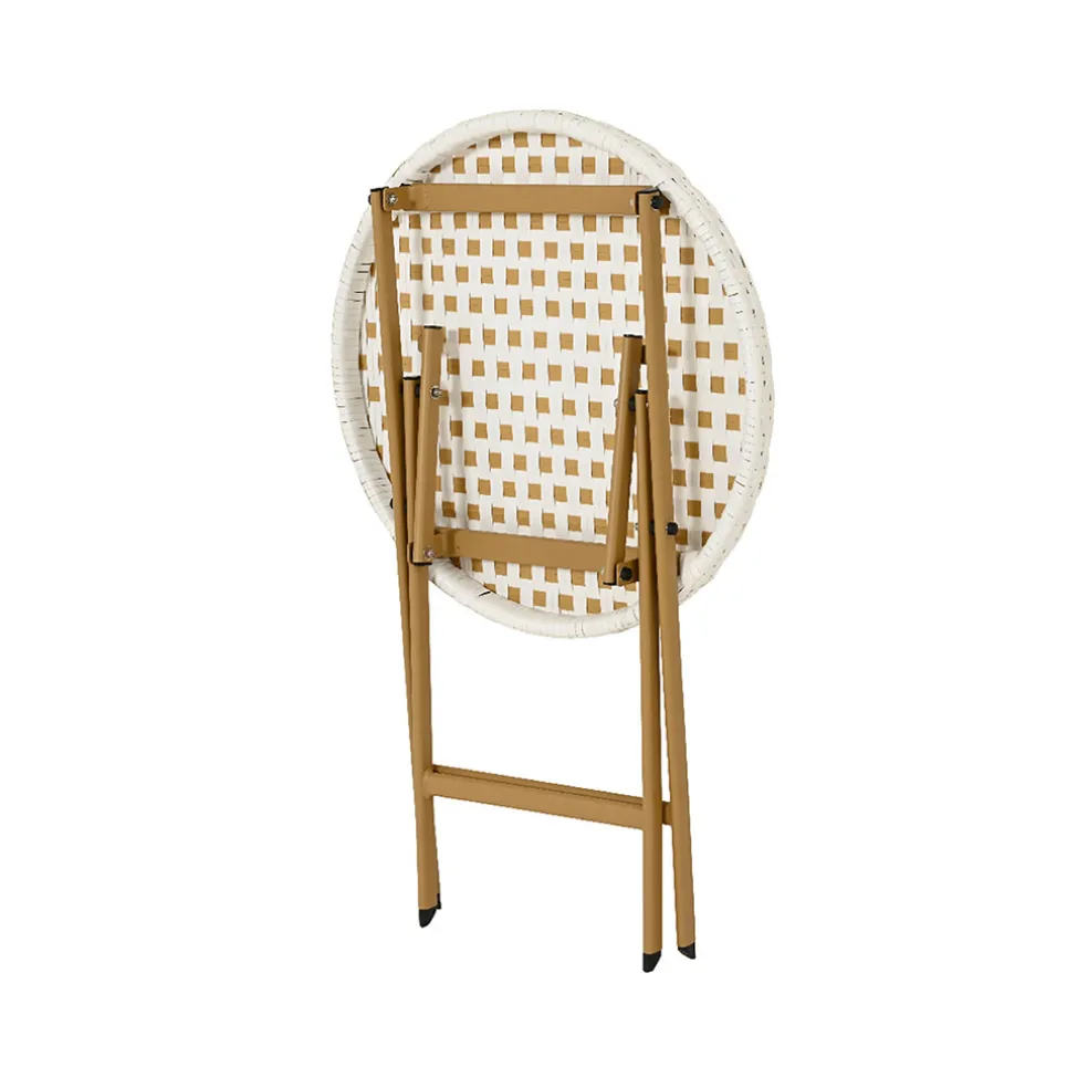 Ensemble table et chaises de jardin en résine naturelle - Bellano