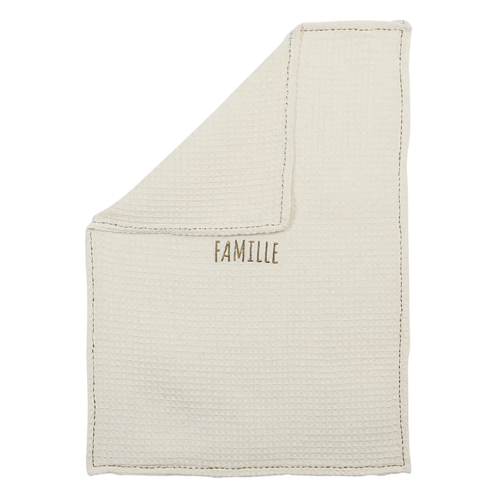 Essuie mains en coton ecru 50x70cm - Beezz