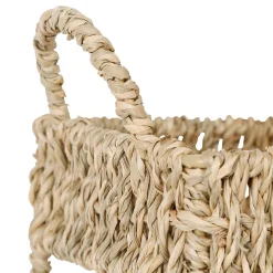 Etagere 2 niveaux en jonc de mer naturel h26.5cm - Borneo