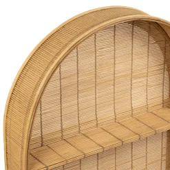 Etagere murale 3 niveaux en bambou naturel h80cm - Plaka