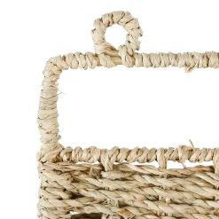 Etagere murale 3 paniers recif naturel en jonc de mer
