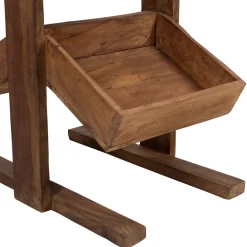 Etagère 3 plateaux en bois recyclés naturel H100cm - Campagne
