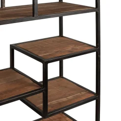 Etagère en fer vieilli et bois d' acacia H170cm - Factory