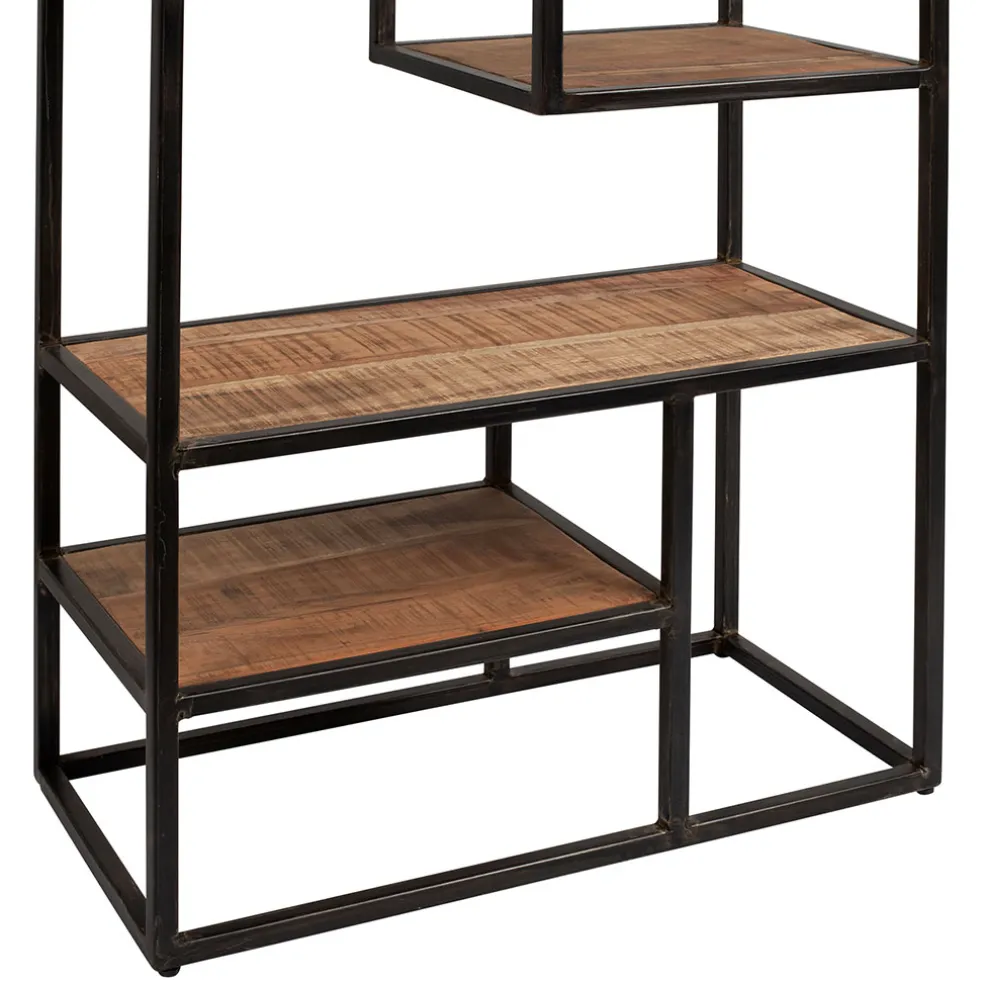 Etagère en fer vieilli et bois d' acacia H170cm - Factory