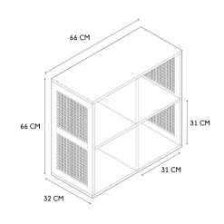 Etagère module 4 cases 66x66cm - Baia