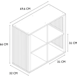 Etagère module 4 cases 66x69.9cm - Kara