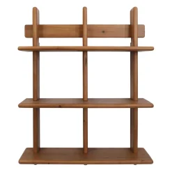 Etagère murale 3 niveaux en sapin naturel H78cm - Tradition