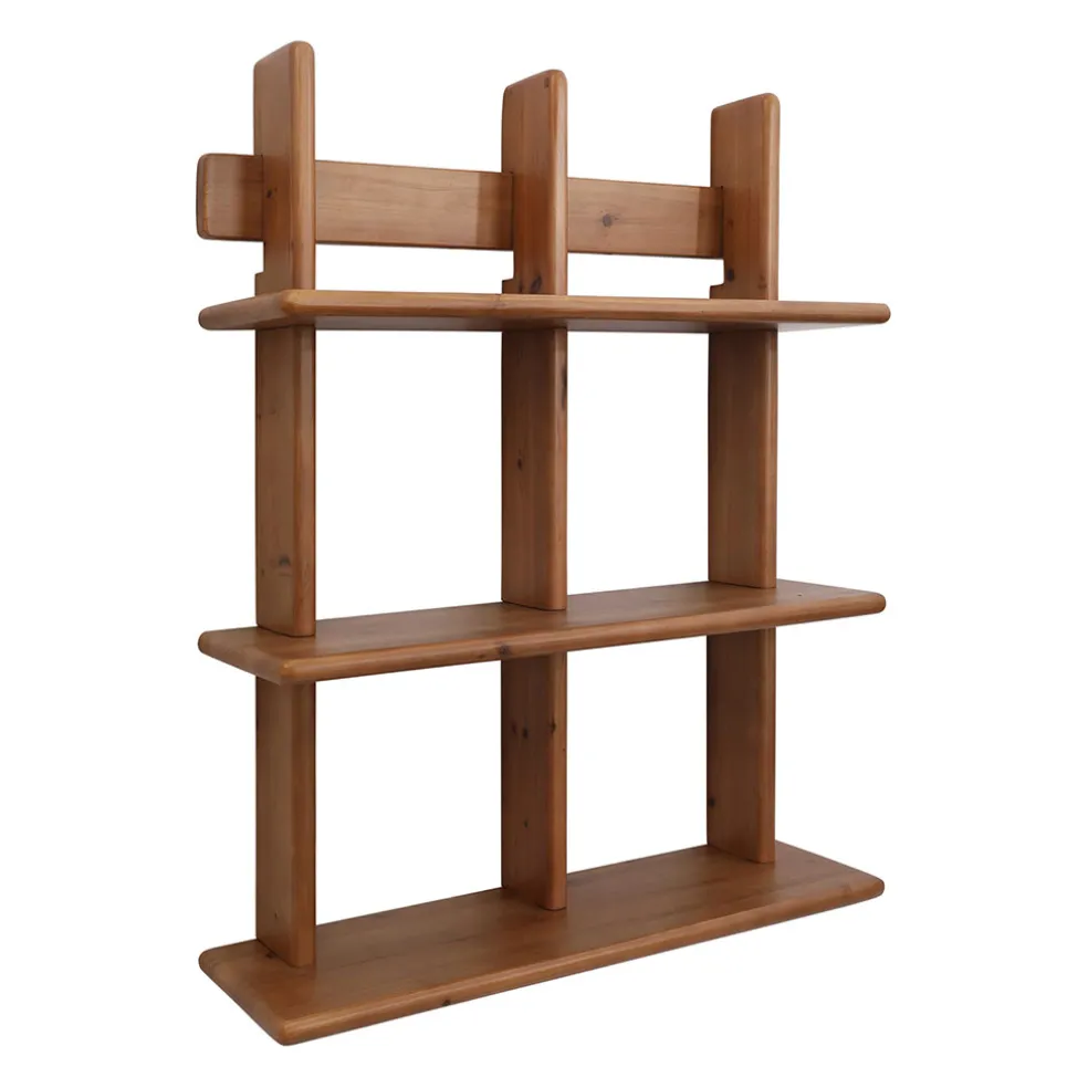 Etagère murale 3 niveaux en sapin naturel H78cm - Tradition