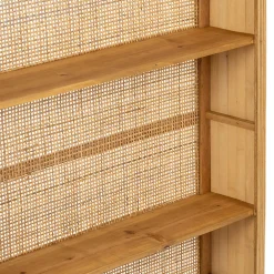 Etagère murale 3 niveaux en rotin naturel H91cm - Essencia