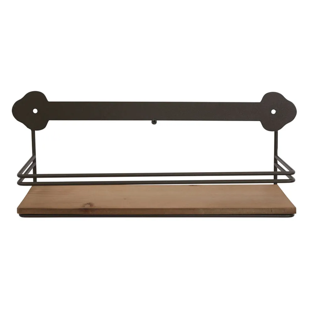 Etagère murale en fer brun - Maison De Famille