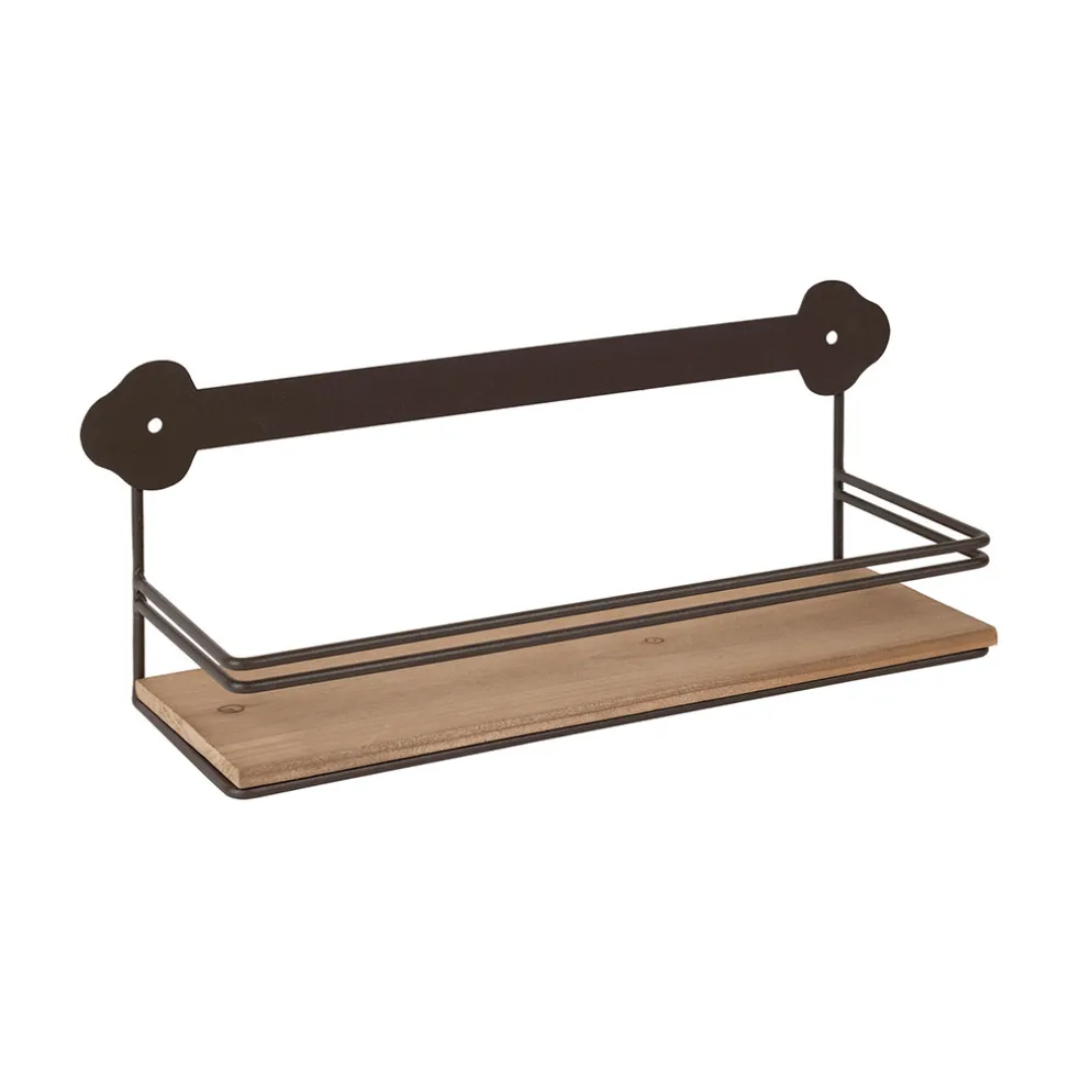 Etagère murale en fer brun - Maison De Famille