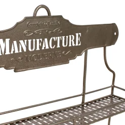 Etagère pour pot à épices en fer gris - manufacture