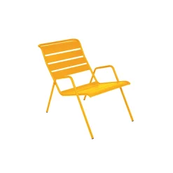 Fauteuil bas d'extérieur miel - Monceau