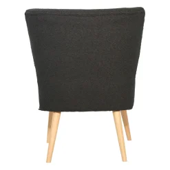 Fauteuil bouclette anthracite - Eleonor