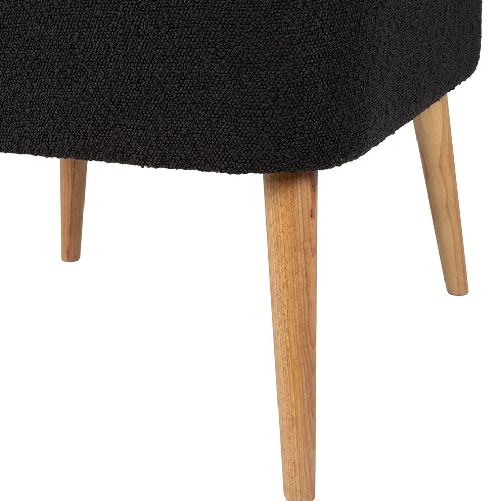 Fauteuil bouclette anthracite - Eleonor