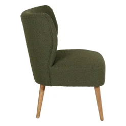 Fauteuil bouclette vert - Eleonor