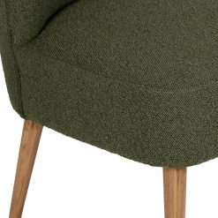 Fauteuil bouclette vert - Eleonor