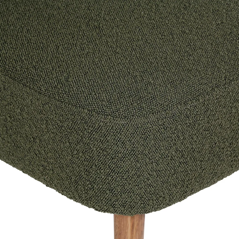 Fauteuil bouclette vert - Eleonor