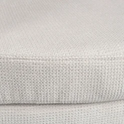 Fauteuil club en tissu écru - Tessia