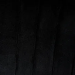 Fauteuil de salle à manger en velours noir - Ben