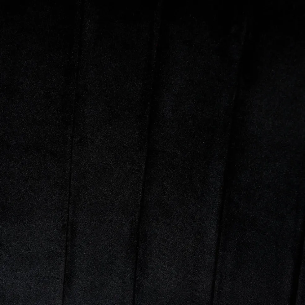 Fauteuil de salle à manger en velours noir - Ben