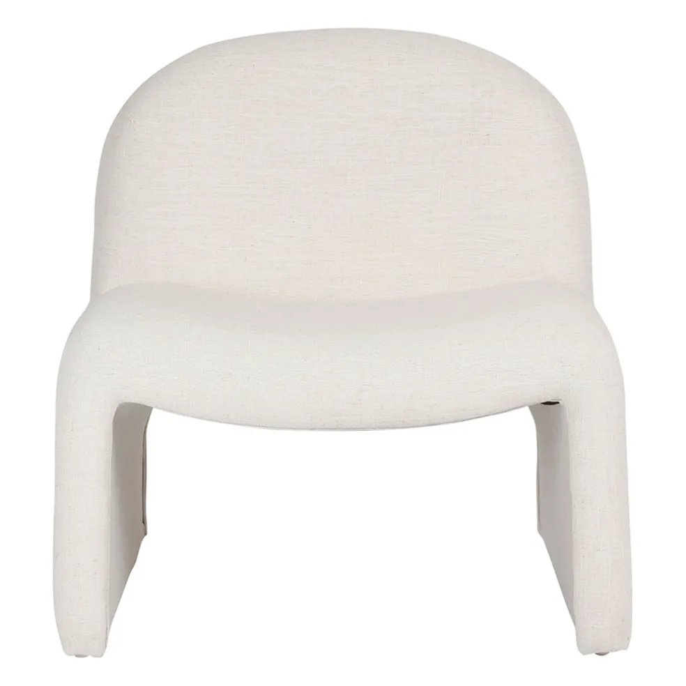 Fauteuil en lin écru - Minimal