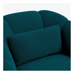 Fauteuil en tissu 3d bleu canard - Paraty