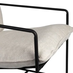 Fauteuil en tissu et fer écru - Elément