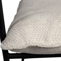 Fauteuil en tissu et fer écru - Elément