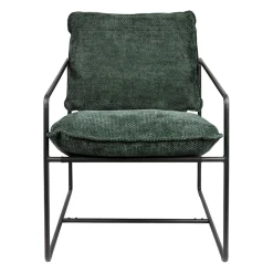 Fauteuil en tissu et fer émeraude - Elément