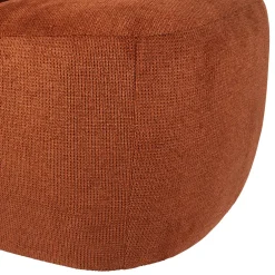 Fauteuil en tissu terracotta - Tessia