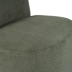Fauteuil en tissu vert - Tessia
