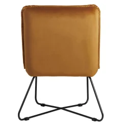 Fauteuil en velours ambre - Habby