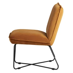 Fauteuil en velours ambre - Habby