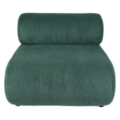 Fauteuil en velours côtelé vert - Chelsea